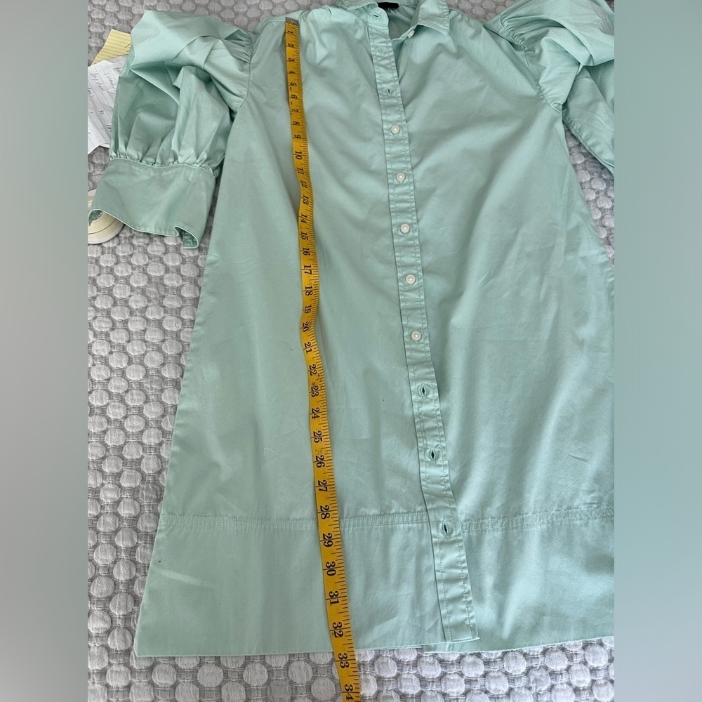 SALE J. Crew Long Sleeve Shirtdress, Size XXS - Picture 5 of 9